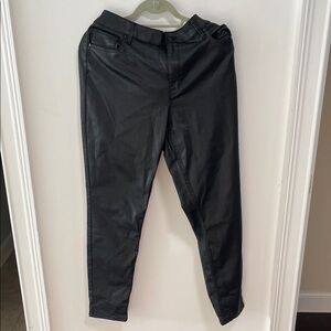 White House Black Market High Rise Coated Skinny Jeans